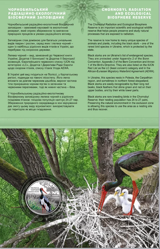 Чорнобиль. Відродження. Лелека чорний у сувенірному пакованні (н)