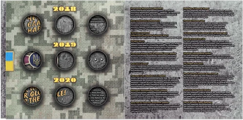 Сувенірна упаковка для  монет  &laquo;Збройні сили України&raquo; 2018-2020